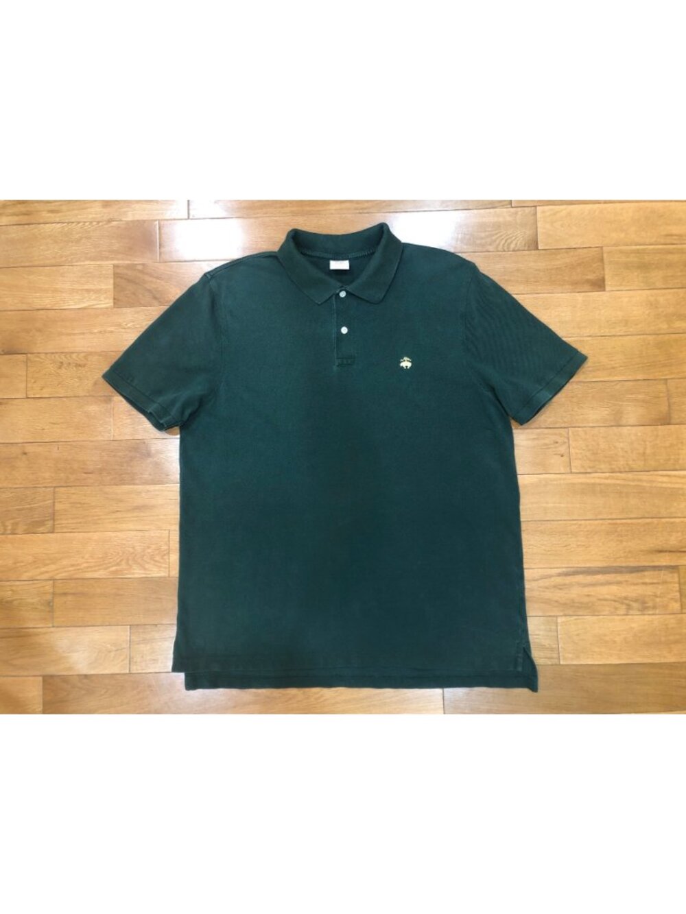 Brooks Brothers 100% Supima Cotton Performance Short Sleeve Green Polo Shirt XL - Picture 2 of 8